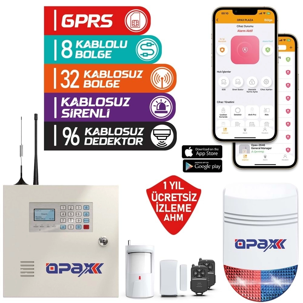 OPAX-2646%20BGR-09%20Kablosuz%20Sirenli%20Akülü%20GPRS/GSM%20Ev%20ve%20İşyeri%20Alarm%20Seti