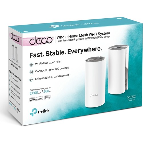 TP-LINK%20DECO%20E4(2-PACK)%201200MBPS%202.4%20GHZ%20&%205%20GHZ%20MESH%20WIFI%20INDOOR%20ACCESS%20POİNT/ROUTER