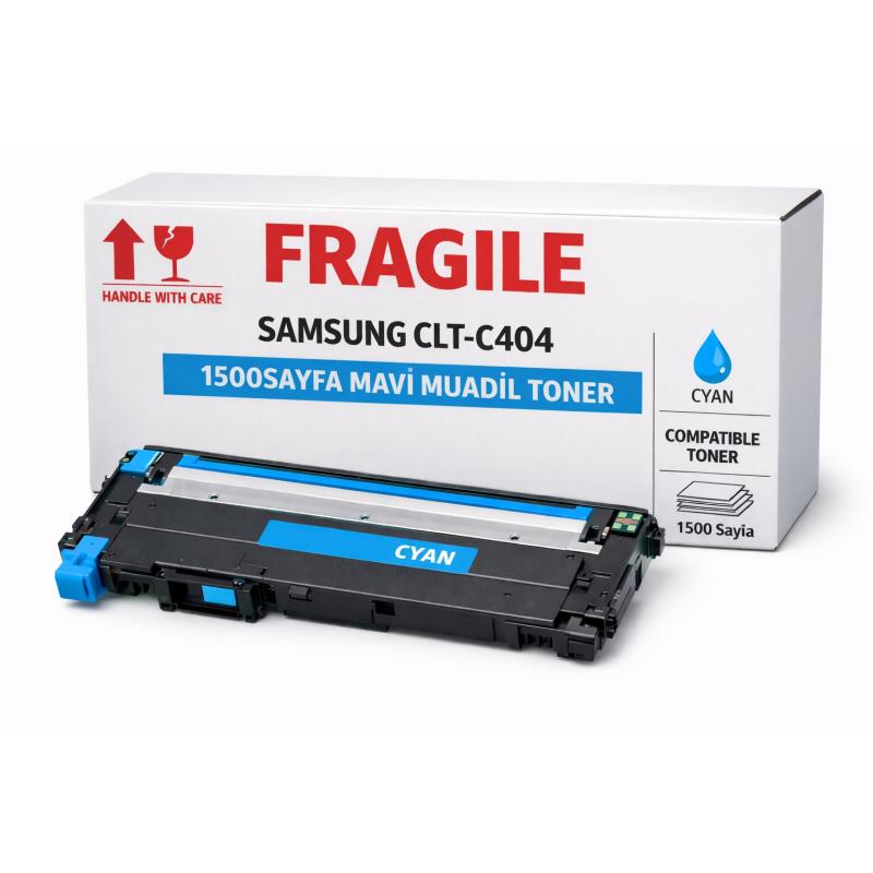 Fragıle%20Samsung%20Clt-c404%201500sayfa%20Mavi%20Muadil%20Toner