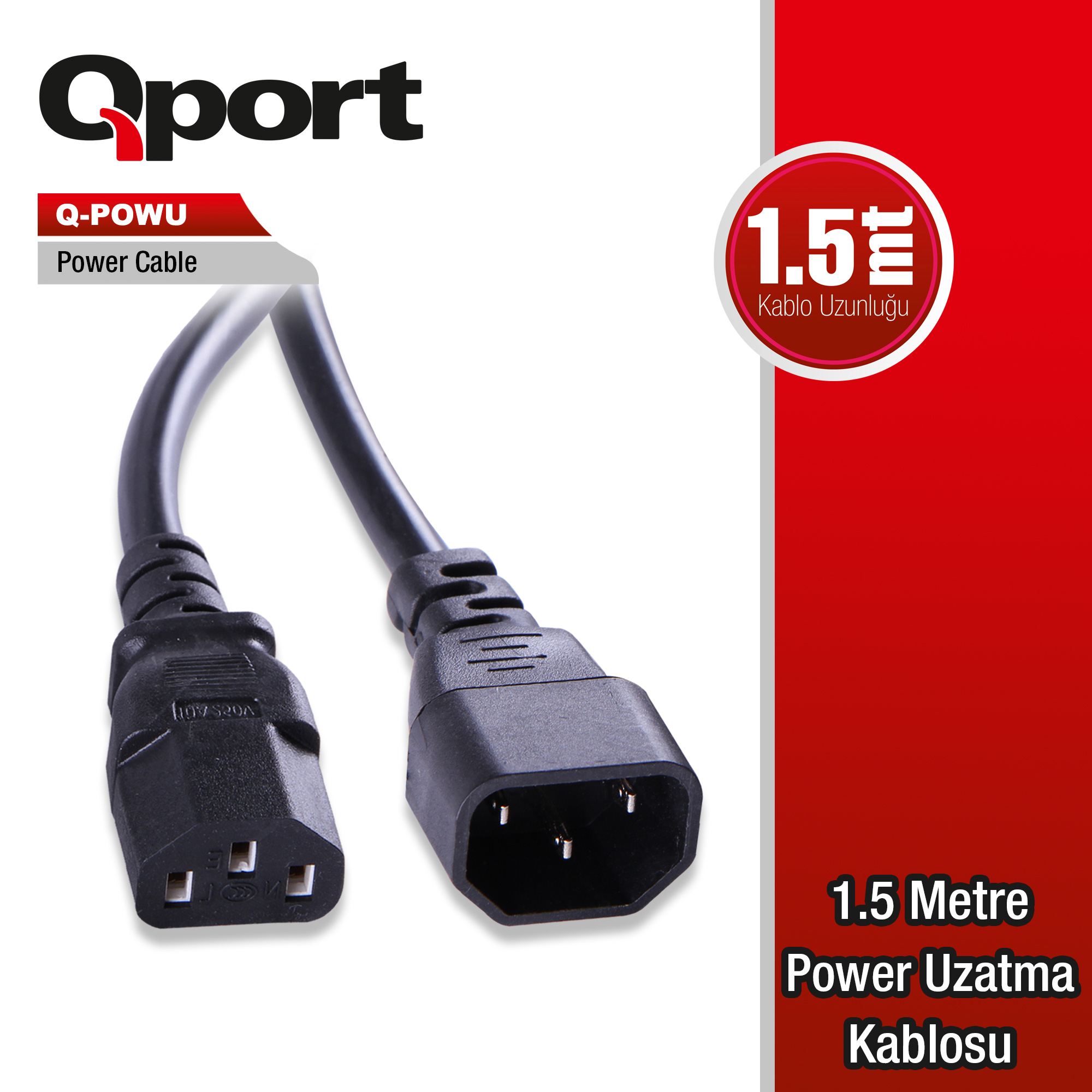 Qport%20Q-powu%201.5mt%20Power%20Uzatma%20Kablo