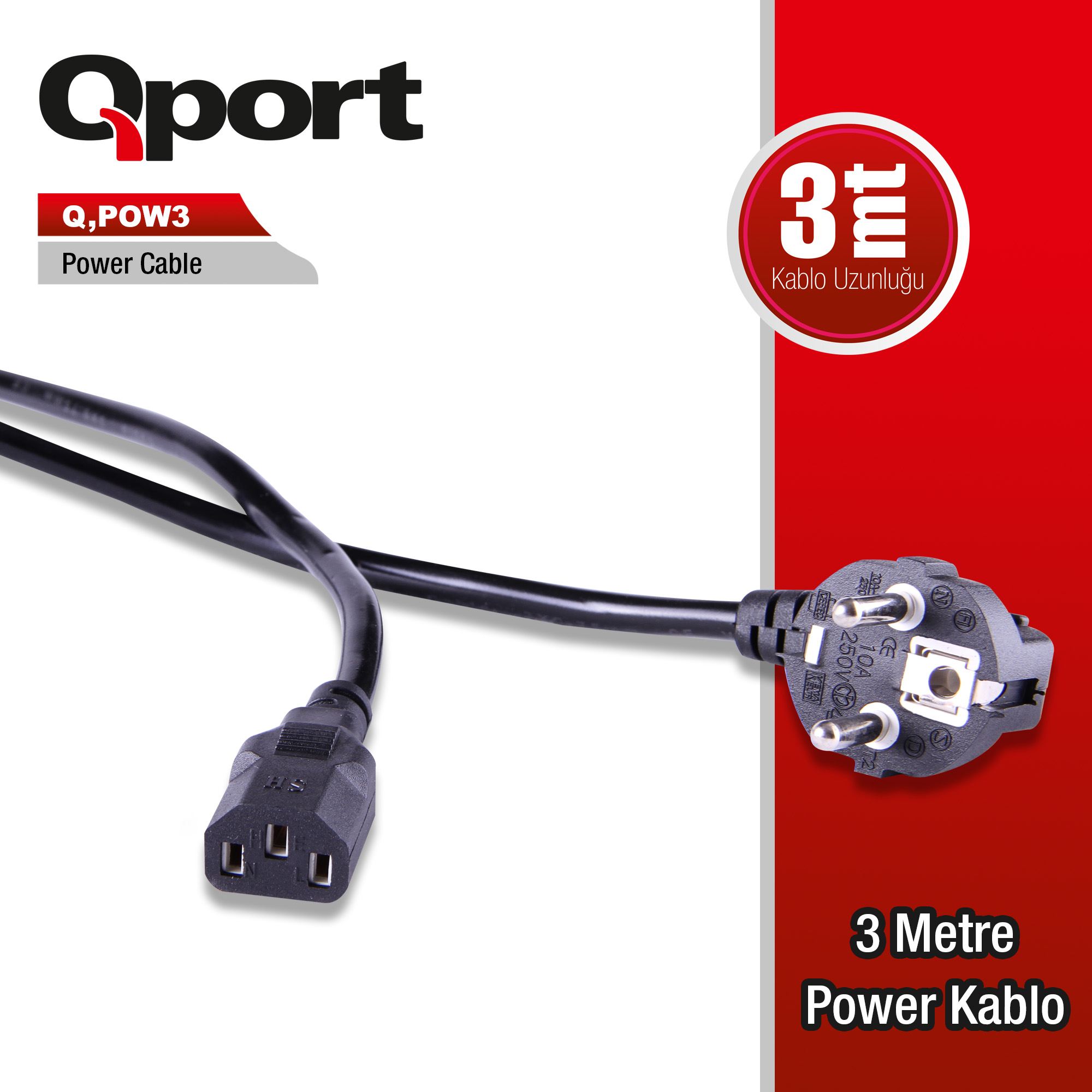 Qport%20Q-pow3%203mt%20Power%20Kablo