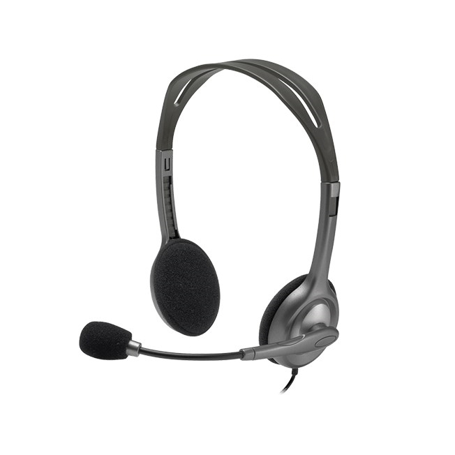 LOGITECH%20H111%20GRI%20MİKROFONLU%20KULAKLIK%20981-000593