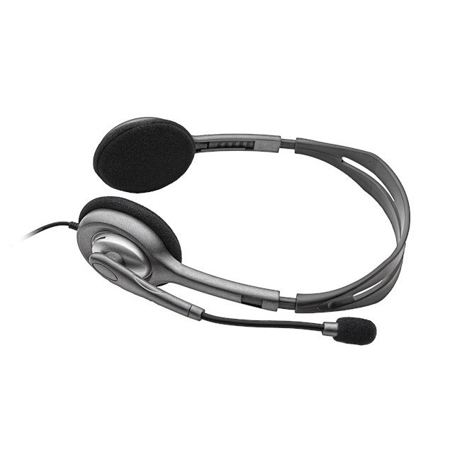 LOGITECH%20H111%20GRI%20MİKROFONLU%20KULAKLIK%20981-000593