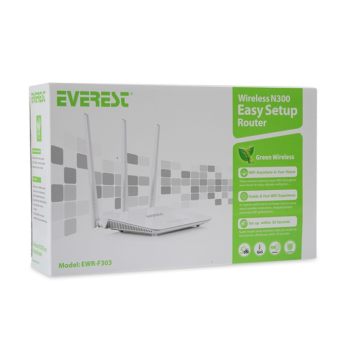 Everest%20Wıreless%20N300%20Ewr-f303%20300mbps%204%20Port%203%20Anten%202.4ghz%20Indoor%20Router