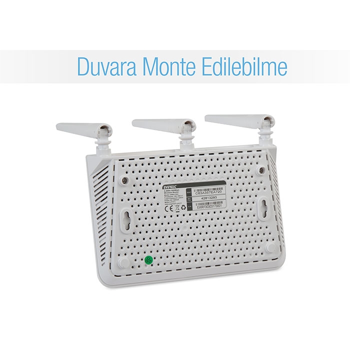 Everest%20Wıreless%20N300%20Ewr-f303%20300mbps%204%20Port%203%20Anten%202.4ghz%20Indoor%20Router