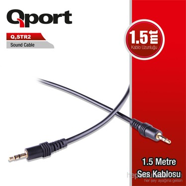 Qport%20Q-str2%203.5mm%20Stereo%20Erkek%20-%202%20Rca%201.5%20Mt%20Stereo%20Kablo
