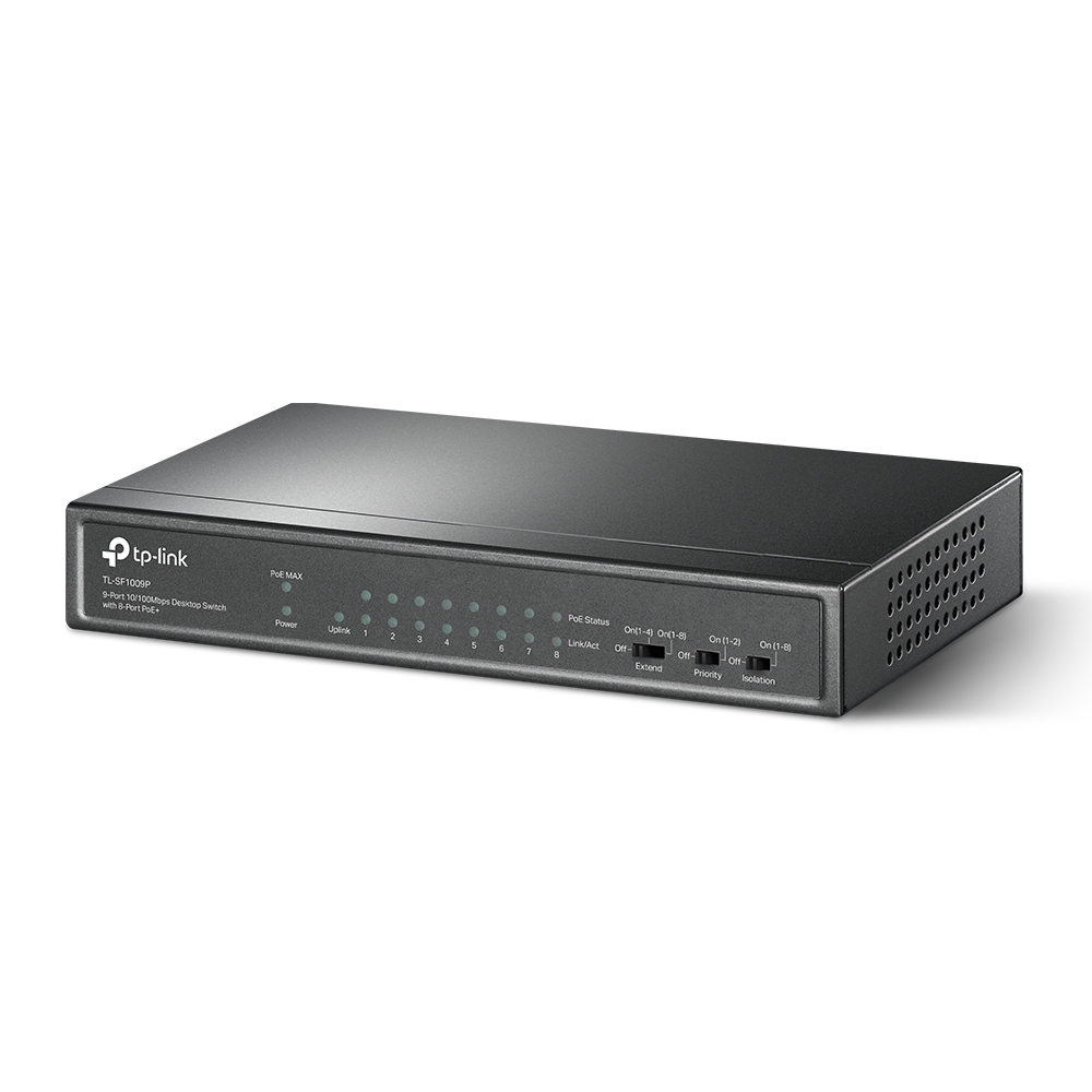 Tp-lınk%20Tl-sf1009p%209%20Port%2010/100%20Poe%2065w%20Fast%20Ethernet%20Desktop%20Swıtch