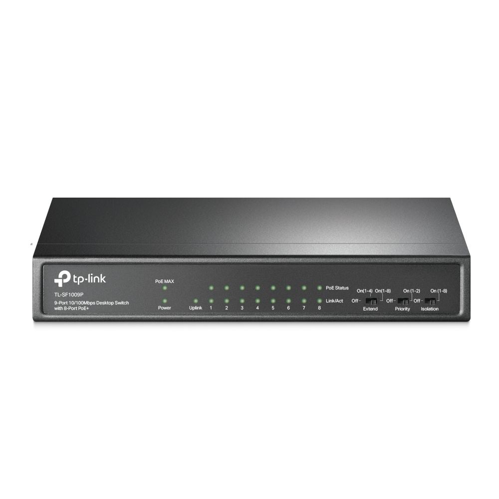 Tp-lınk%20Tl-sf1009p%209%20Port%2010/100%20Poe%2065w%20Fast%20Ethernet%20Desktop%20Swıtch