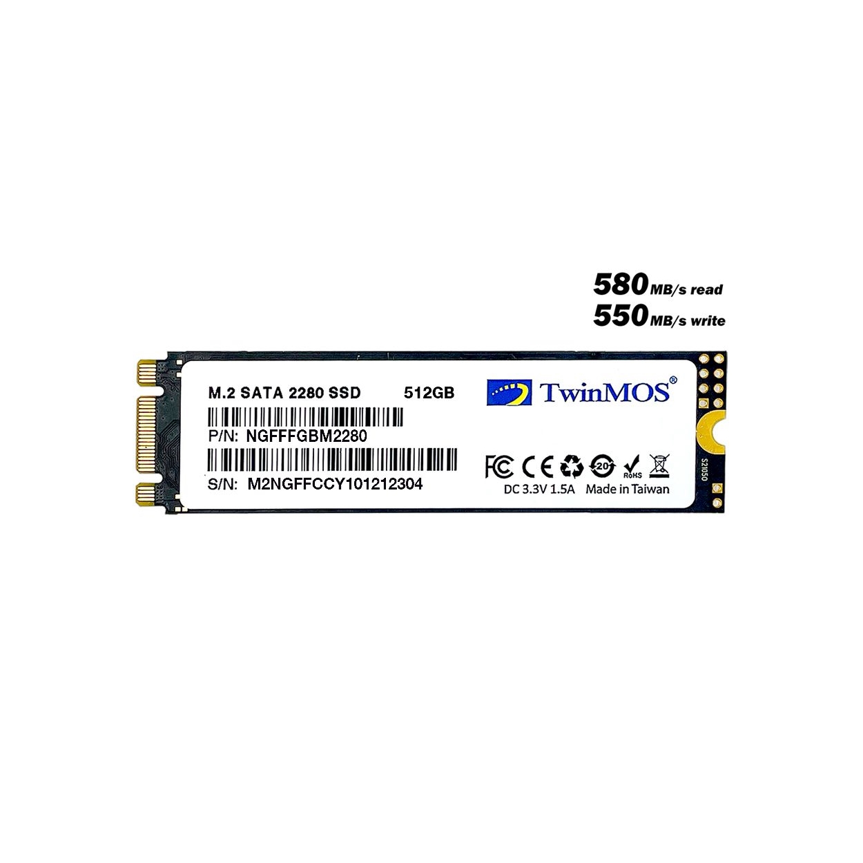 Twınmos%20512gb%20580/550mb/s%204mm%20M.2%202280%20Sata%203.0%20Ssd%20Ngfffgbm2280%203d-nand