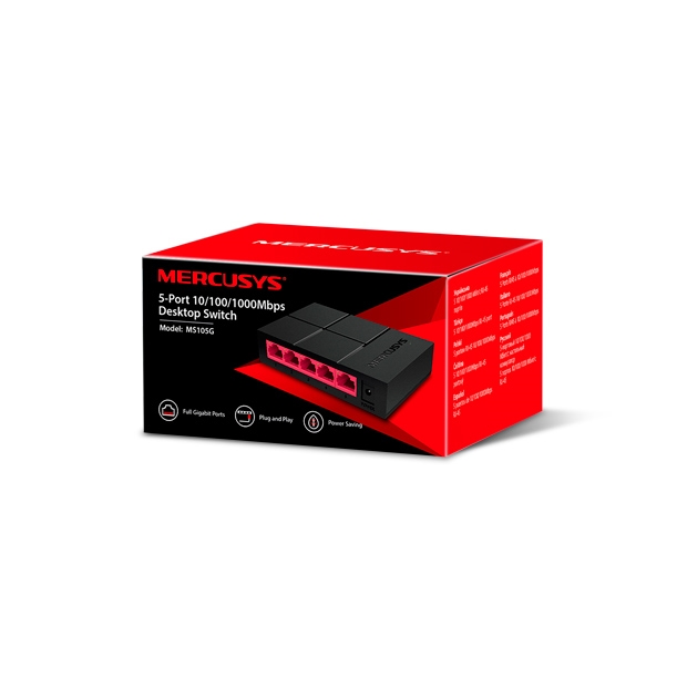 Tp-lınk%20Mercusys%20Ms105g%205%20Port%2010/100/1000%20Yonetılemez%20Desktop%20Swıtch%20Plastik%20Kasa