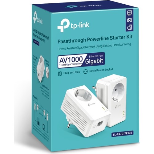 Tp-lınk%20Tl-pa7017p%20Kıt%20Av1000%20Gıgabıt%202port%20Powerlıne%20Adaptor%20Kıt
