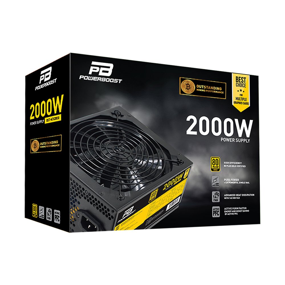 Power%20Boost%20Bst-atx2000%202000w%2014cm%20Fan%20Mining%20Power%20Supply%20Kutusuz