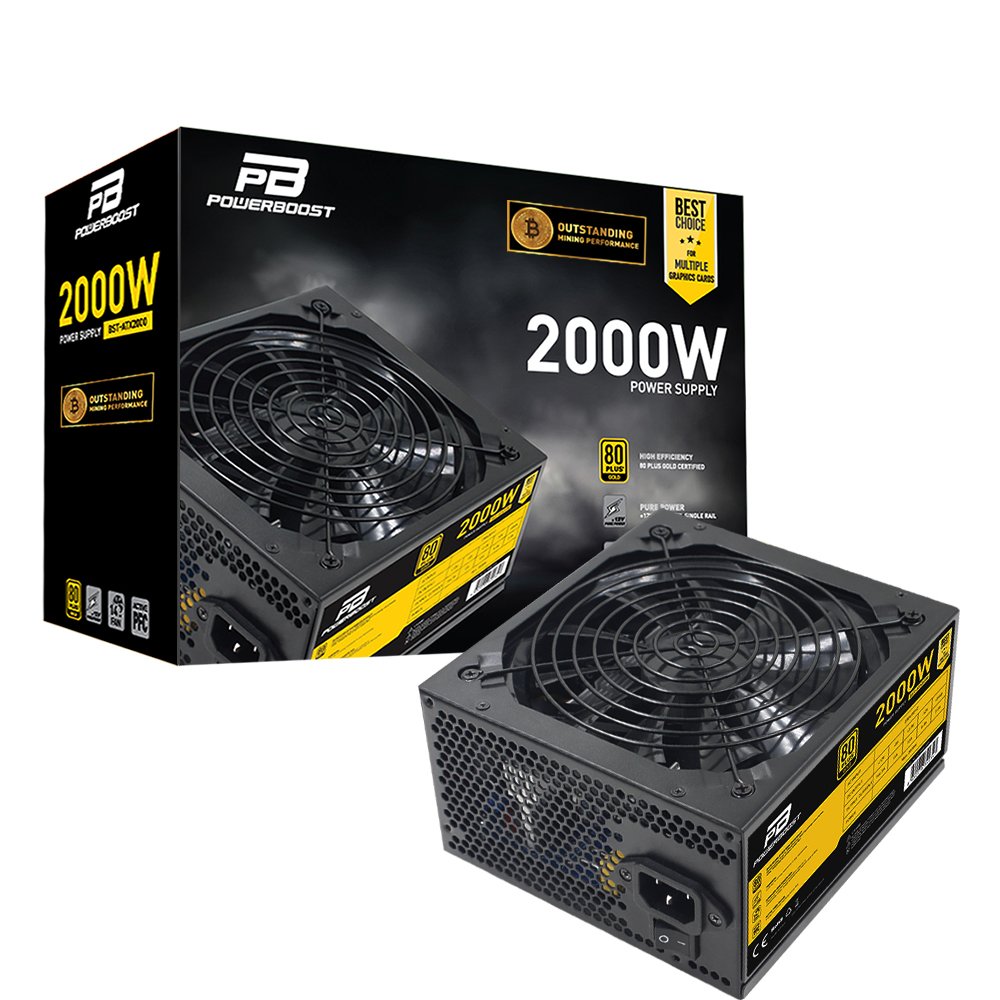Power%20Boost%20Bst-atx2000%202000w%2014cm%20Fan%20Mining%20Power%20Supply%20Kutusuz