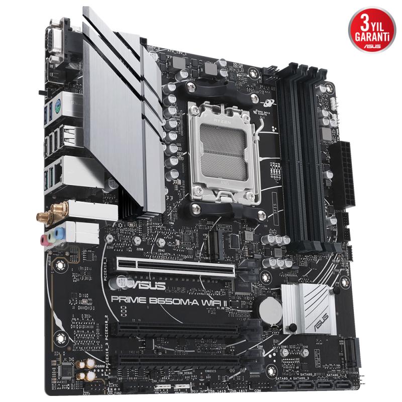 Asus%20Prıme%20B650m-a%20Wıfı%20Iı%204xddr5%20Dp+vga+hdmı%202xm.2%20Am5%20Anakart