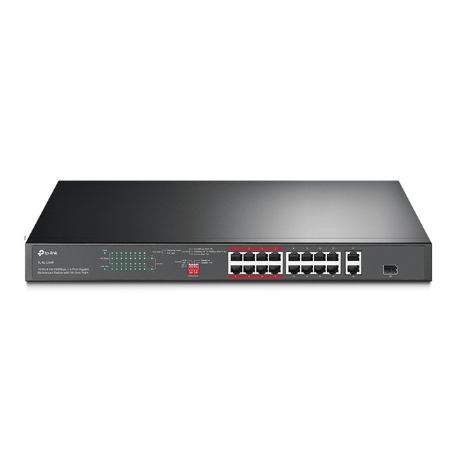 Tp-lınk%20Tl-sl1218p%2016%20Port%2010/100%2016%20Port%20Poe+%202%20Port%20Uplınk%20+%201%20Sfp%20Yonetılemez%20Rack%20Mount%20Swıtch
