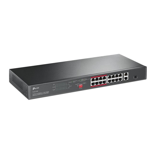 Tp-lınk%20Tl-sl1218p%2016%20Port%2010/100%2016%20Port%20Poe+%202%20Port%20Uplınk%20+%201%20Sfp%20Yonetılemez%20Rack%20Mount%20Swıtch