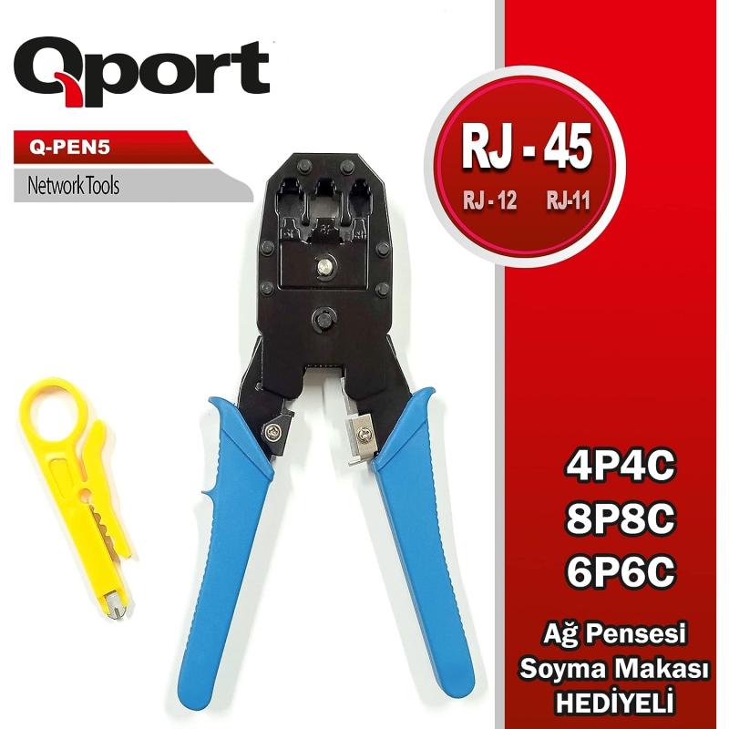 Qport%20Q-pen5%20Rj45/rj11%20Sıkma%20Pensesi