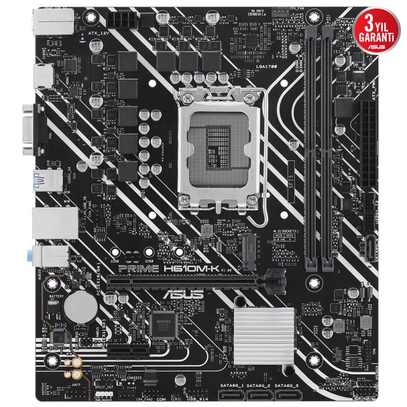 Asus%20Prıme%20H610m-k%202xddr5%20Vga/hdmı%201xm.2%201xglan%201700p%20Anakart