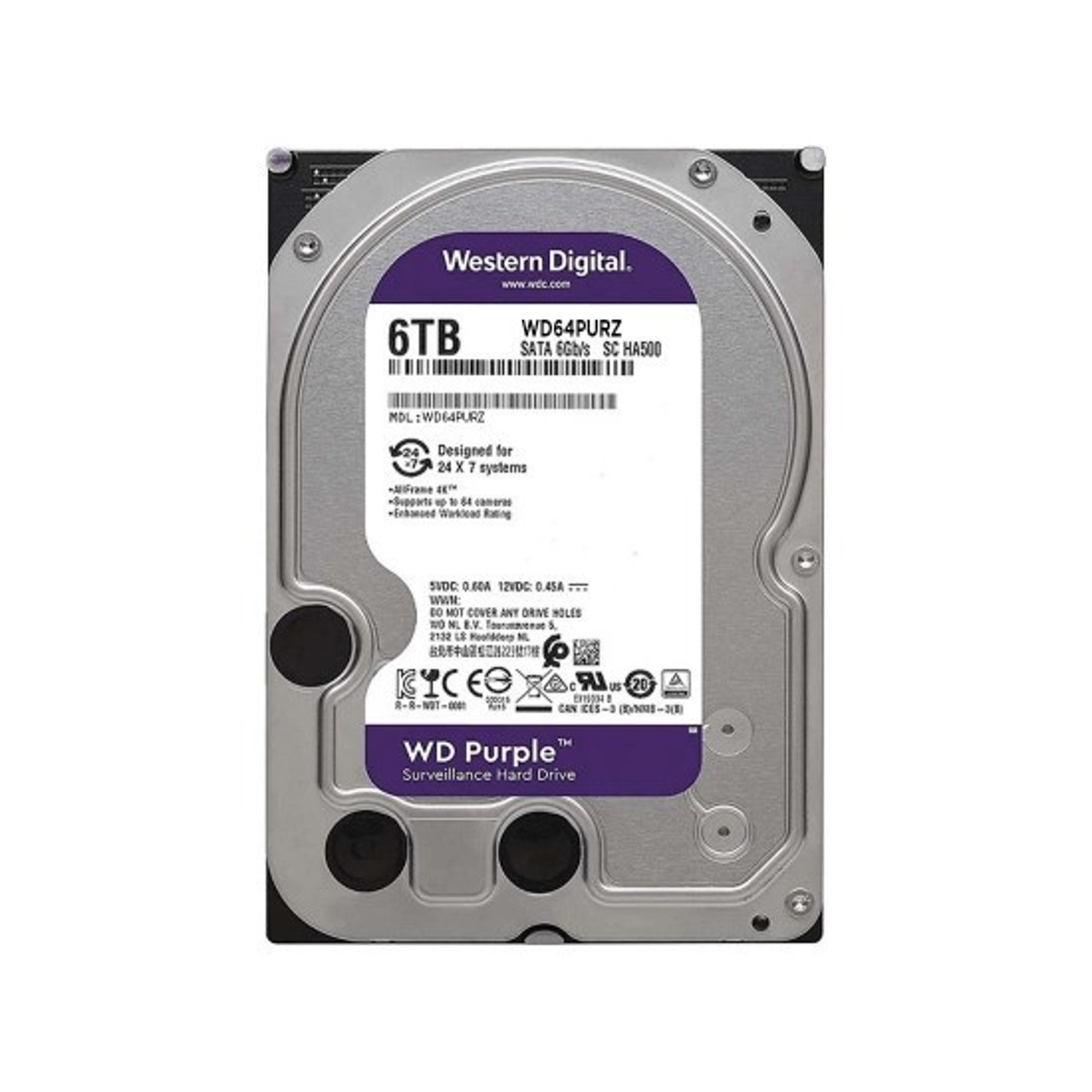 Wd%20Purple%206tb%205400rpm%20256mb%20Sata3%20Wd64purz%207/24%20Hdd%20Resmi%20Disti%20Garantili