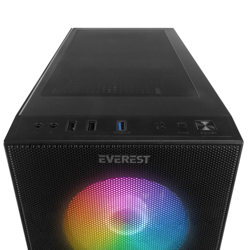 EVEREST%20FACED%20V5%20MESH%20600W%204x12CM%20RGB%20FAN%20ATX%20TEMPERED%20GLASS%202xUSB2.0/1xUSB3.0%20SİYAH%20MID%20TOWER%20GAMİNG%20KASA