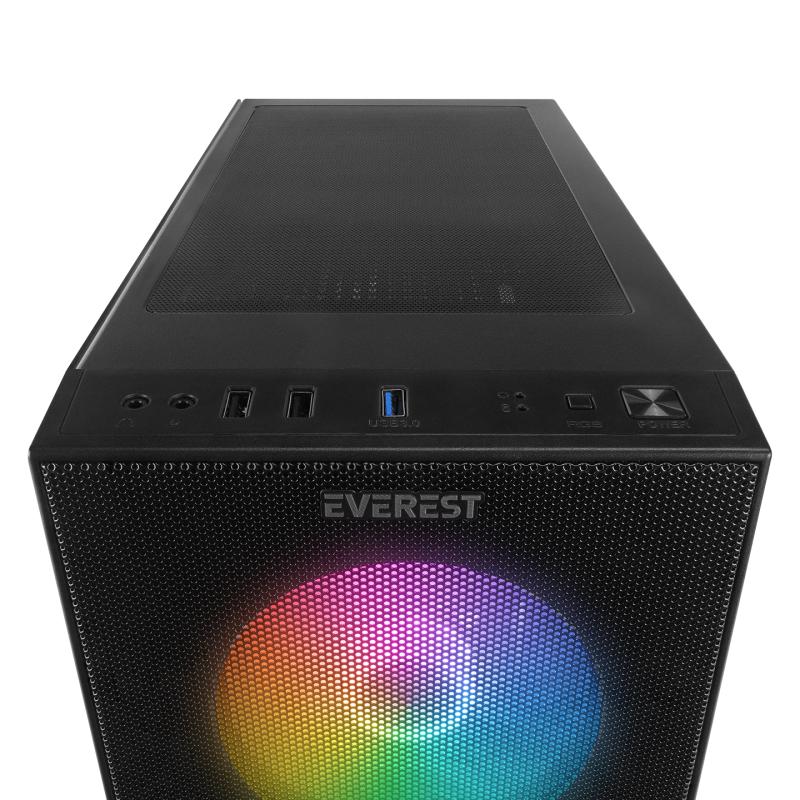 EVEREST%20FACED%20V3%20MESH%20500W%204x12CM%20RGB%20FAN%20ATX%20TEMPERED%20GLASS%202xUSB2.0/1xUSB3.0%20SİYAH%20MID%20TOWER%20GAMİNG%20KASA