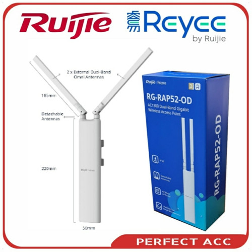 Ruıjıe%20Reyee%20Rg-rap52-od%20Wi-fi%205%20Ac1300%201port%20Gıgabıt%202x2%20Mu-mımo%202.4/5ghz%20Poe%20Adaptorsuz%20Outdoor%20Omnı%20Anten%20(360%20Derece