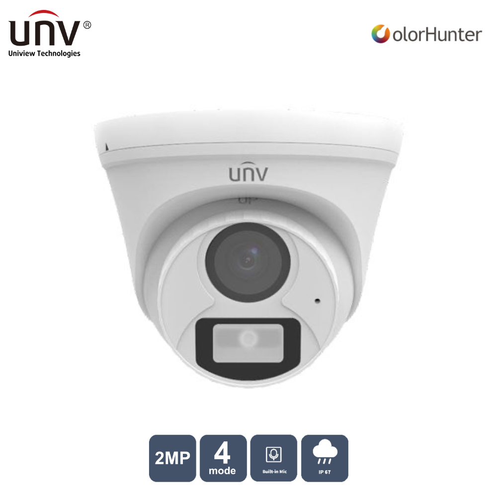 Unıvıew%20Uac-t112-af28-w%202mp%202.8mm%20Colorhunter%2020mt%20Ip67%20Ahd%20Dahili%20Ses%20Dome%20Kamera