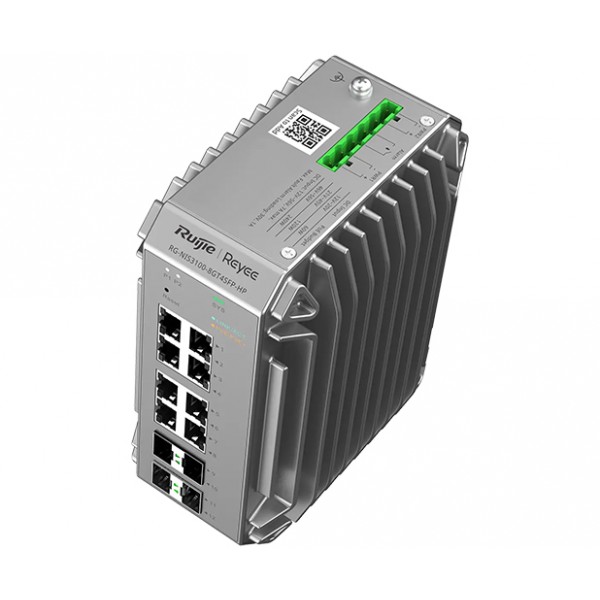 Ruıjıe%20Reyee%20Rg-nıs3100-8gt4sfp-hp%208%20Port%2010/100/1000%208%20Port%20Poe%204%20X%20Sfp%20240%20Watt%20Rujıe%20Cloud%20Yonetılebılır%20Endüstriyel