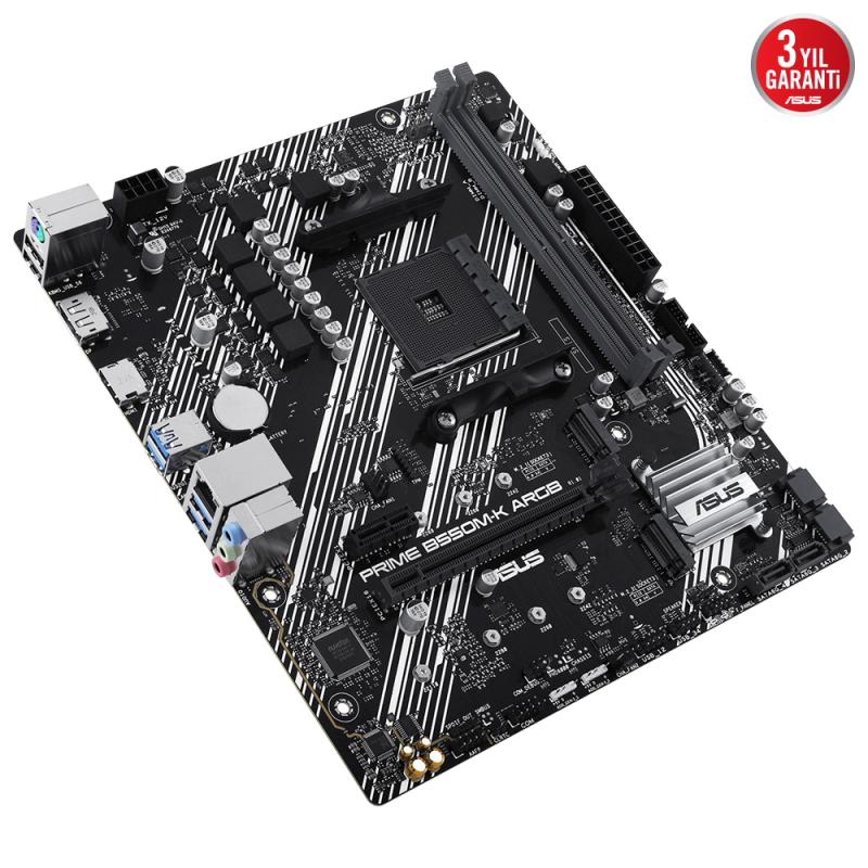 Asus%20Prıme%20B550m-k%20Argb%20B550%202xddr4%20Dp/hdmı%202xm.2%20Am4%20Anakart