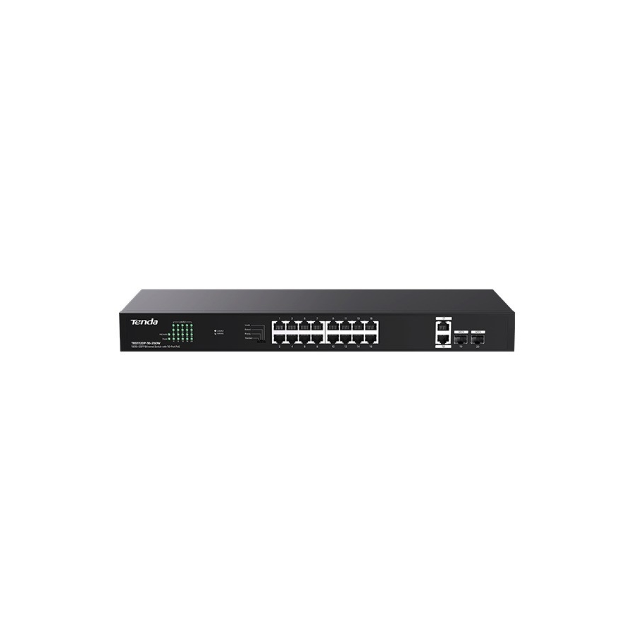 Tenda%20Teg1120p-16-250w%2016%20Port%2010/100/1000%20Poe%202%20Port%20Uplınk%20+2%20Sfp%20250w%20Yonetılemez%20Rack%20Mount%20Swıtch