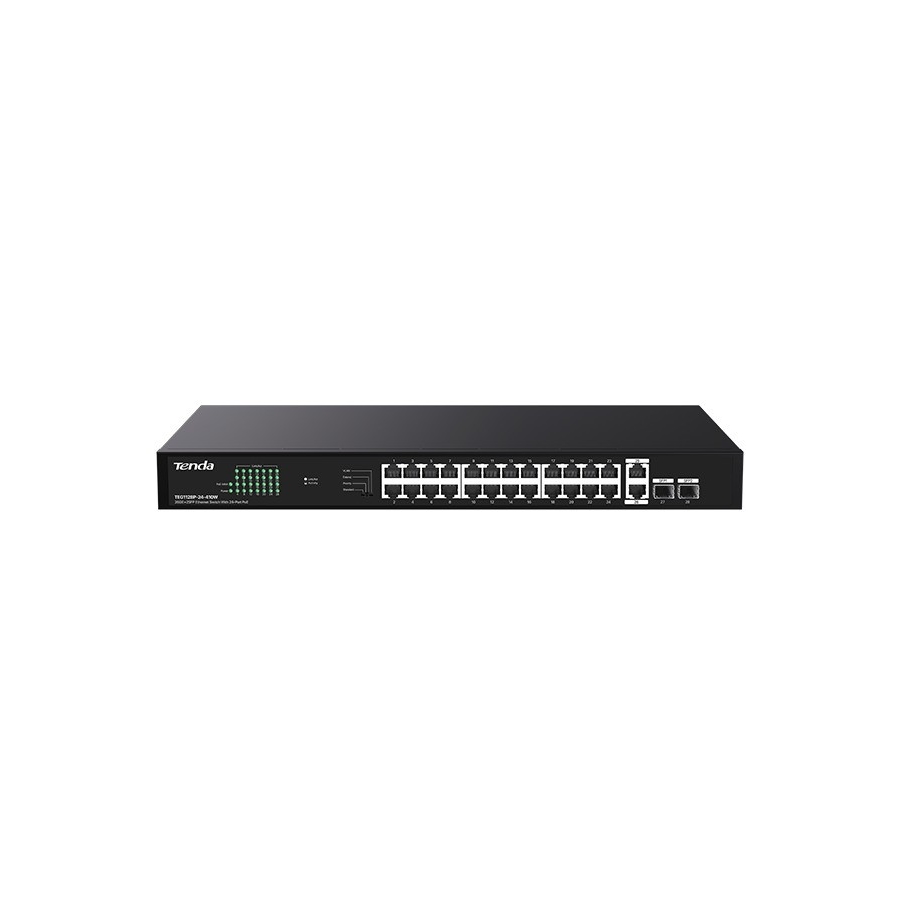 Tenda%20Teg1128p-24-410w%2024%20Port%2010/100/1000%20Poe%202%20Port%20Uplınk%20+2%20Sfp%20410w%20Yonetılemez%20Rack%20Mount%20Swıtch