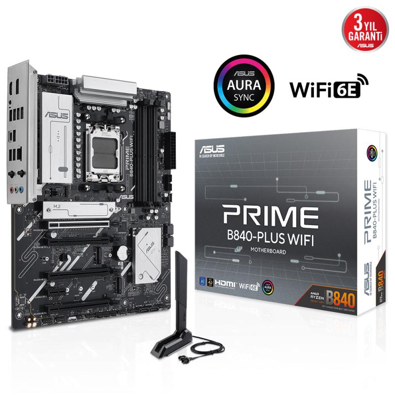 Asus%20Prıme%20B840-plus%20Wıfı%204xddr5%20Dp/hdmı%203xm.2%20Am5%20Anakart