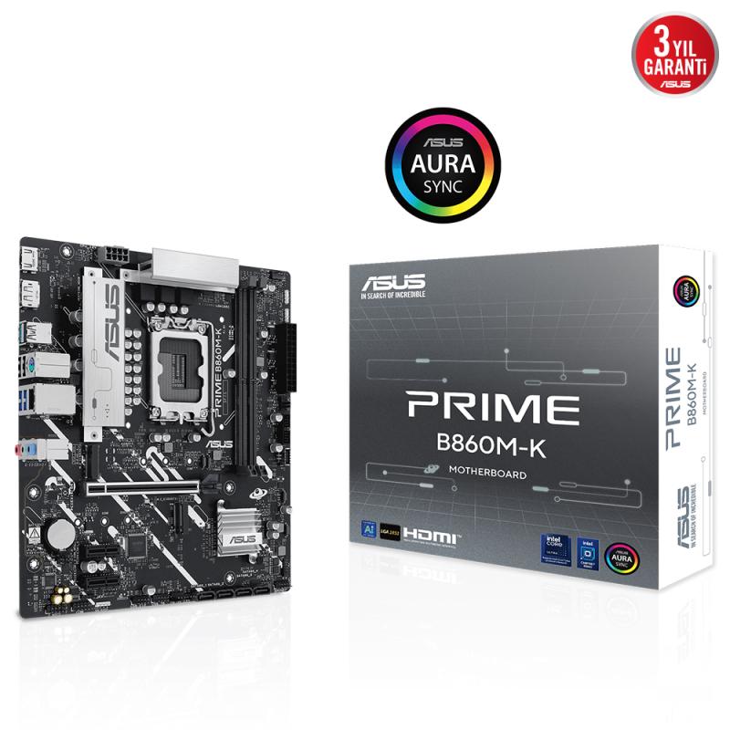 Asus%20Prıme%20B860m-k%202x%20Ddr5%20Dp/hdmı%202x%20M.2%201x%202.5glan%20Usb3.2%201851p%20Anakart