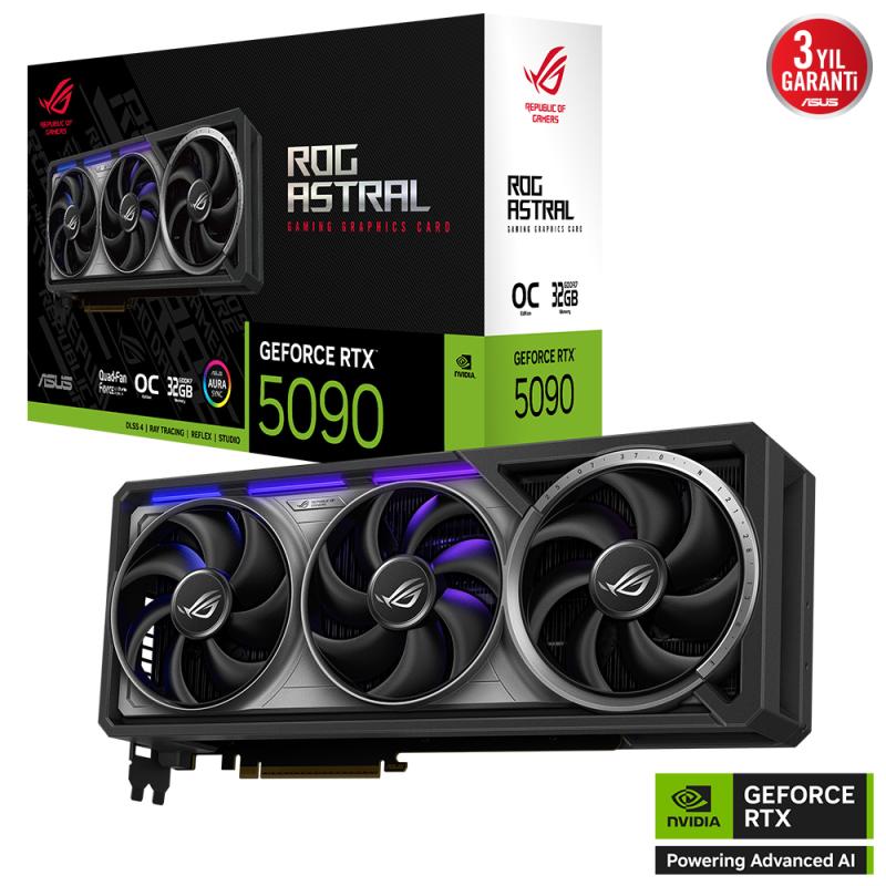 Asus%20Rog-astral-rtx5090-o32g-gamıng%20Rtx5090%2032gb%20Gddr7%20512bit%203x%20Dp%202x%20Hdmı