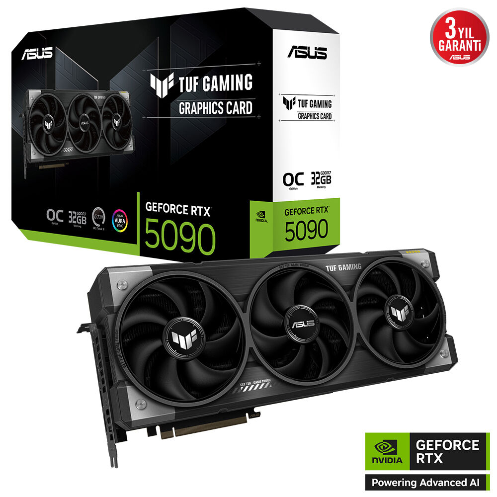 Asus%20Tuf-rtx5090-o32g-gamıng%20Rtx5090%2032gb%20Gddr7%20512bit%203x%20Dp%202x%20Hdmı