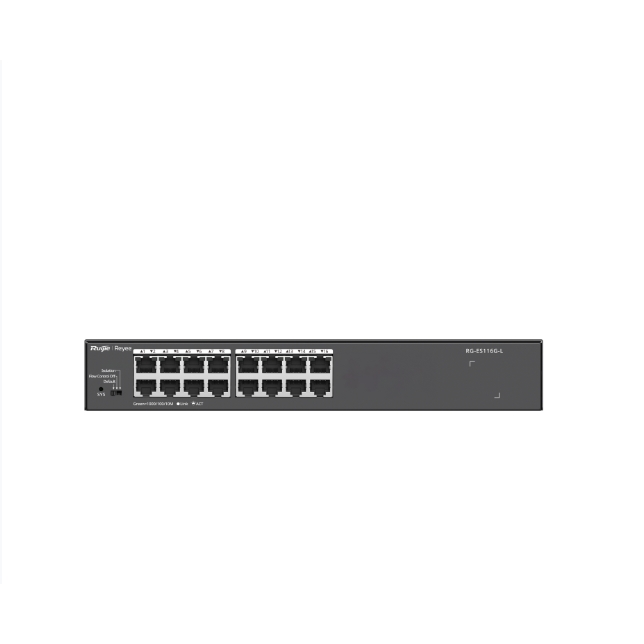 Ruıjıe%20Reyee%20Rg-es116g-l%2016%20Port%2010/100/1000%20Yonetılemez%20Rack%20Mount%20Swıtch%20Metal%20Kasa