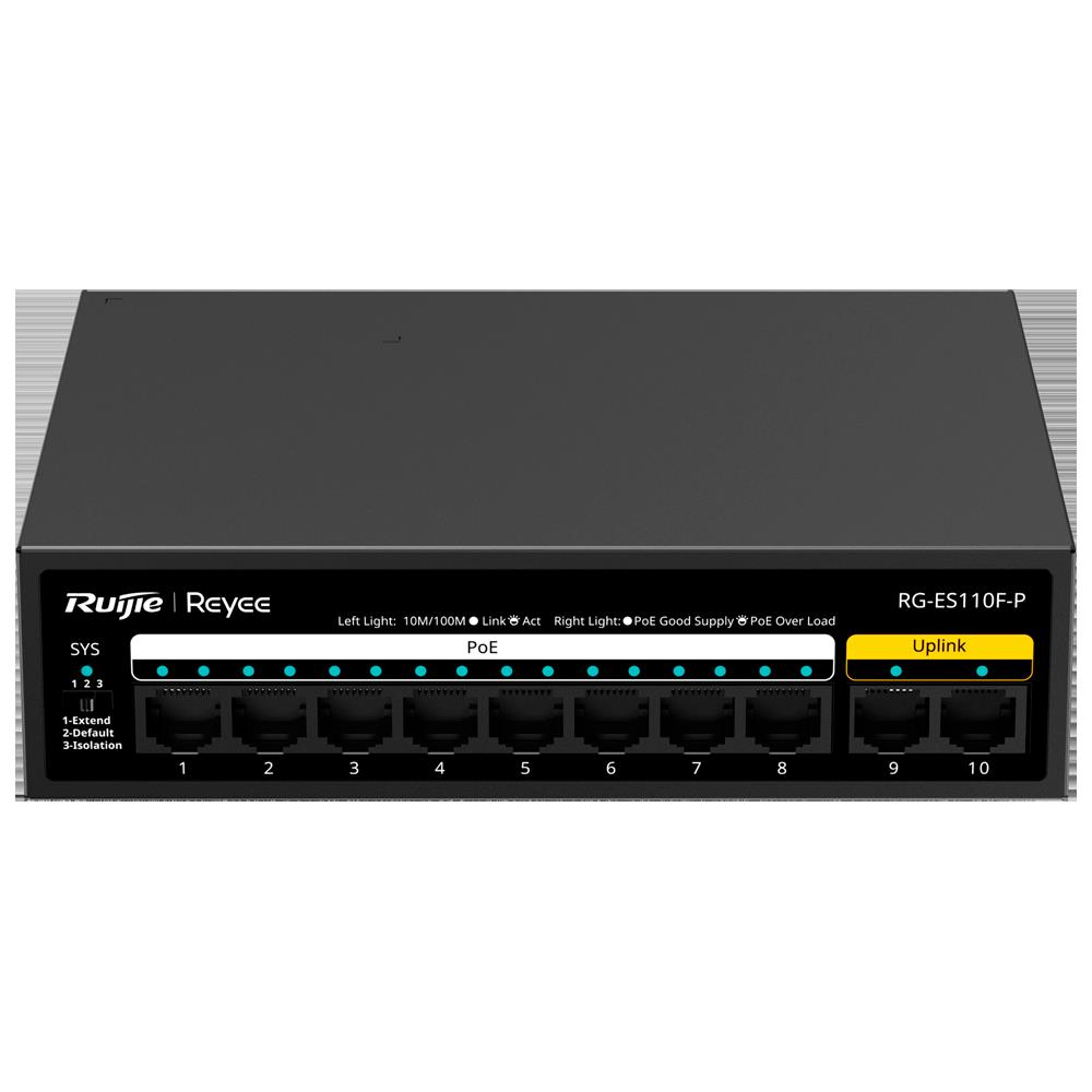 Ruıjıe%20Reyee%20Rg-es110f-p%208%20Port%2010/100%208%20Port%20Poe%202%20Port%20Fast%20Ethernet%20Uplınk%20110w%20Yonetılemez%20Desktop%20Swıtch