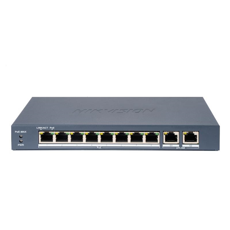 Hıkvısıon%20Ds-3e0310p-e/m%2010/100%208%20Port%20Poe%202%20Port%20Gıgabıt%20Uplınk%20Fast%20Ethernet%20Swıtch