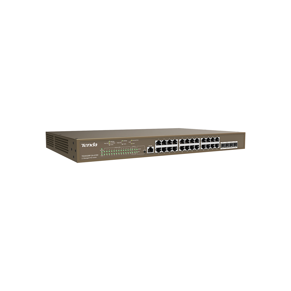 Tenda%20Teg5328p-24-410w%2024%20Port%20Poe%2010/100/1000%20410w%20Yonetılebılır%20Desktop%20Swıtch