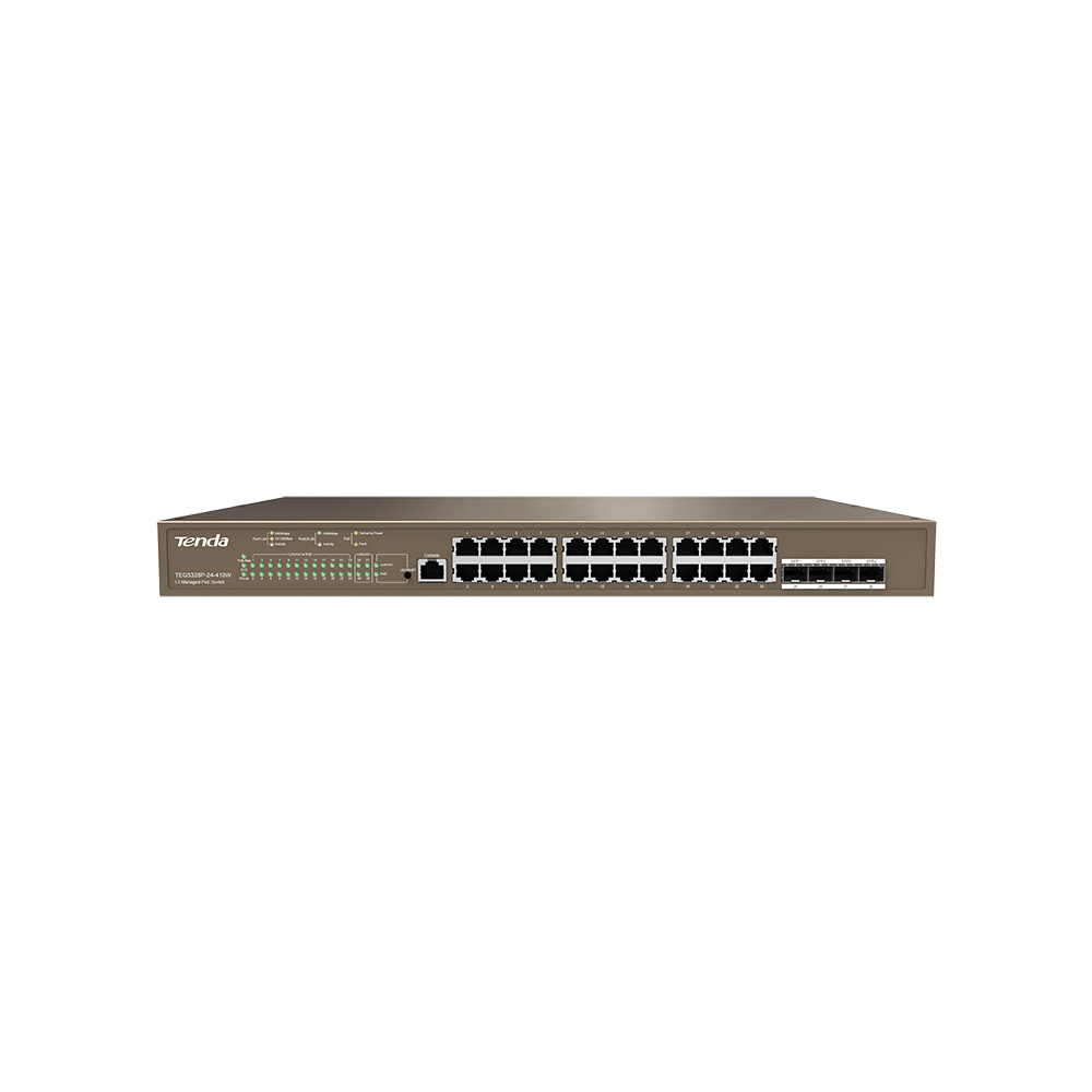 Tenda%20Teg5328p-24-410w%2024%20Port%20Poe%2010/100/1000%20410w%20Yonetılebılır%20Desktop%20Swıtch