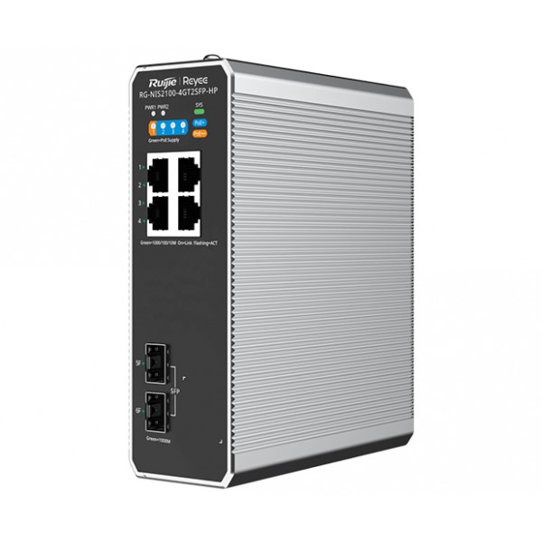 Ruıjıe%20Reyee%20Rg-nıs2100-4gt2sfp-hp%204%20Port%2010/100/1000%204%20Port%20Poe%20%202%20X%20Sfp%20120w%20Rujıe%20Cloud%20Yonetılebılır%20Endüstriyel%20Swı