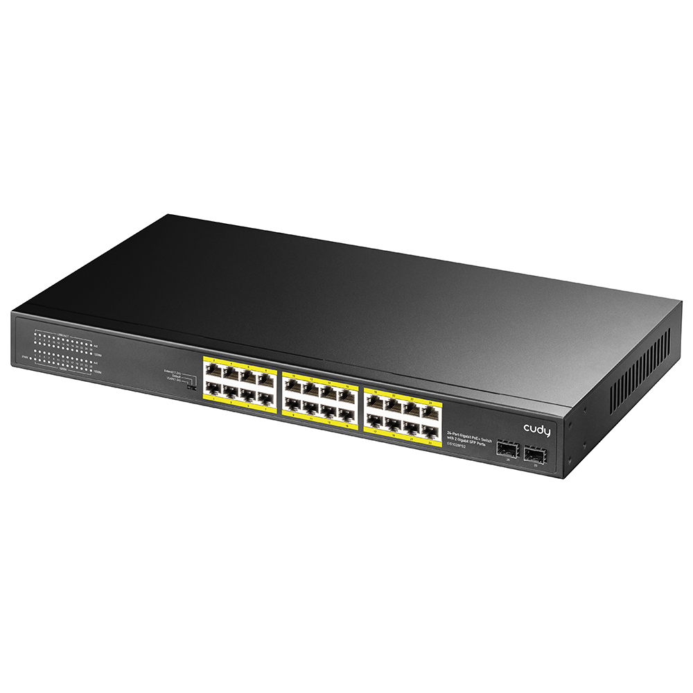 Cudy%20Gs1028ps2%2024%20Port%2010/100/1000%2024%20Port%20Poe+%202%20X%20Sfp%20Yonetılemez%20Rack%20Mount%20Swıtch