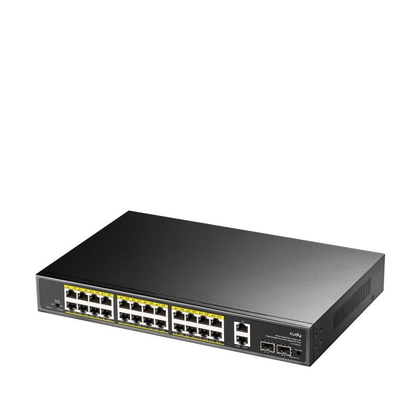 Cudy%20Gs1026ps2%2024%20Port%2010/100/1000%2024%20Port%20Poe+%202%20Port%20Uplınk%20+2%20Sfp%20300w%20Yonetılemez%20Rack%20Mount%20Swıtch