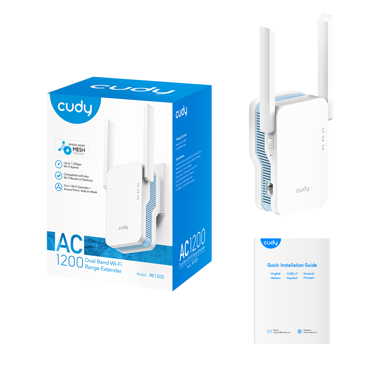 CUDY%20RE1200%20AC1200%201PORT%202%20ANTEN%202.4/5GHz%20INDOOR%20REPEATER%20MENZİL%20GENİŞLETİCİ
