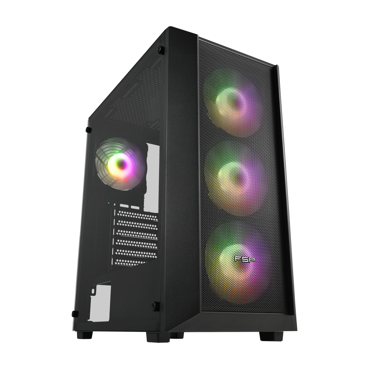 Fsp%20Cmt218%20650w%204x%20Fan%20E-atx%20Siyah%20Gamıng%20Kasa