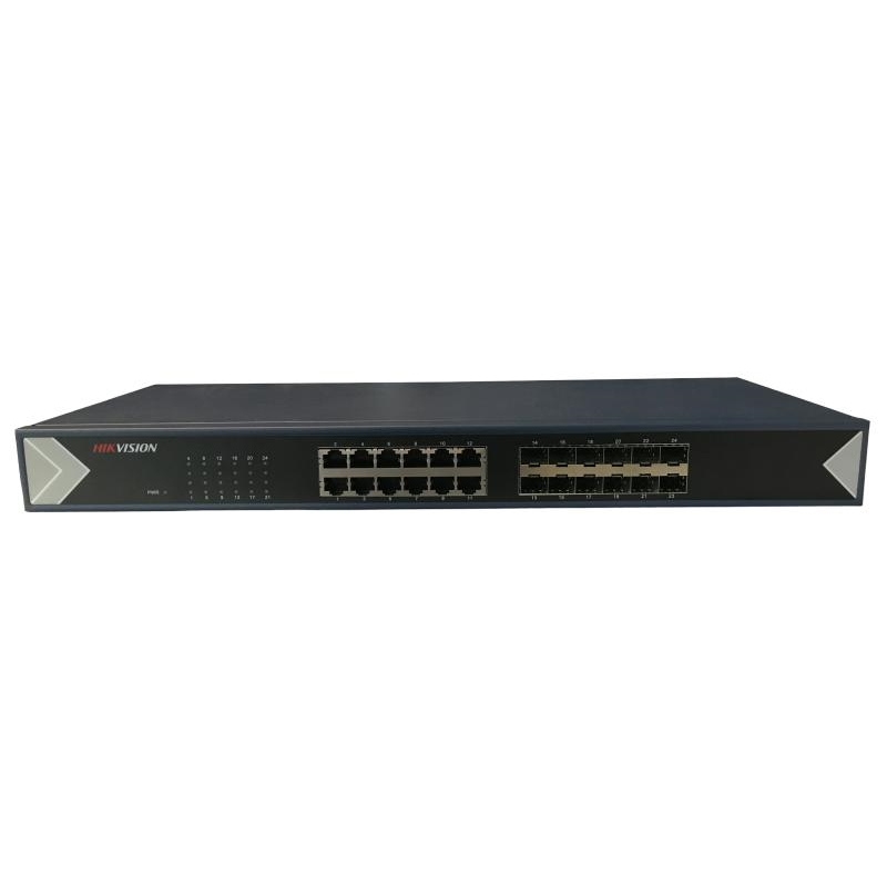 Hıkvısıon%20Ds-3e0524tf%2024%20Port%20Gıgabıt%20(12x%20Rj45%20Lan%20%20%2012x%20Sfp)%20Yonetılemez%20Swıtch
