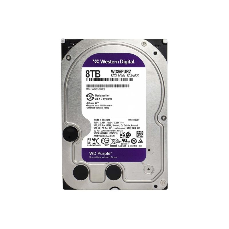 Wd%20Purple%208tb%205640rpm%20256mb%20Sata3%20Wd85purz%207/24%20Hdd%20Resmi%20Disti%20Garantili