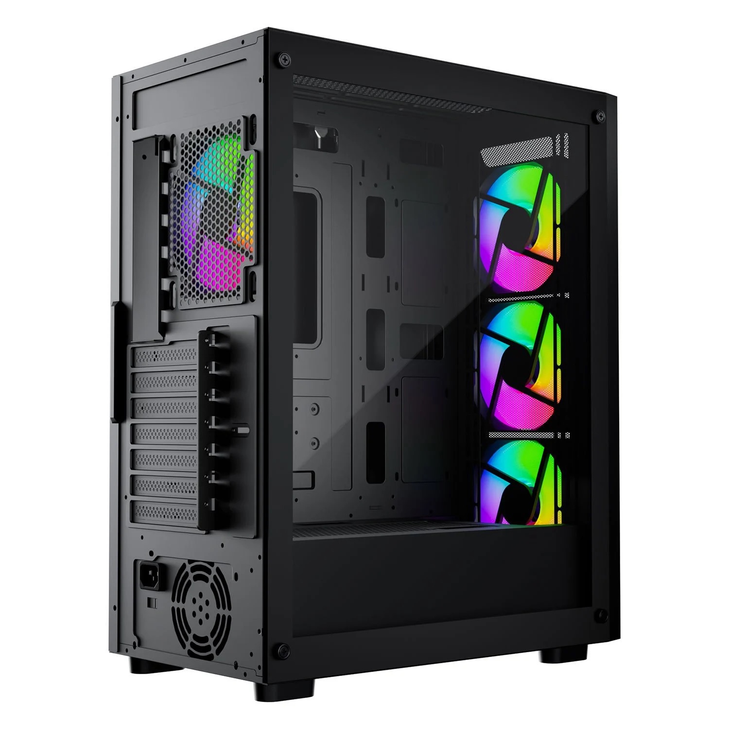 GAMEBOOSTER%20RAIDER%20GBE651B%20650W%2080+%204x12CM%20FAN%20E-ATX%20USB3.0%20GAMING%20KASA