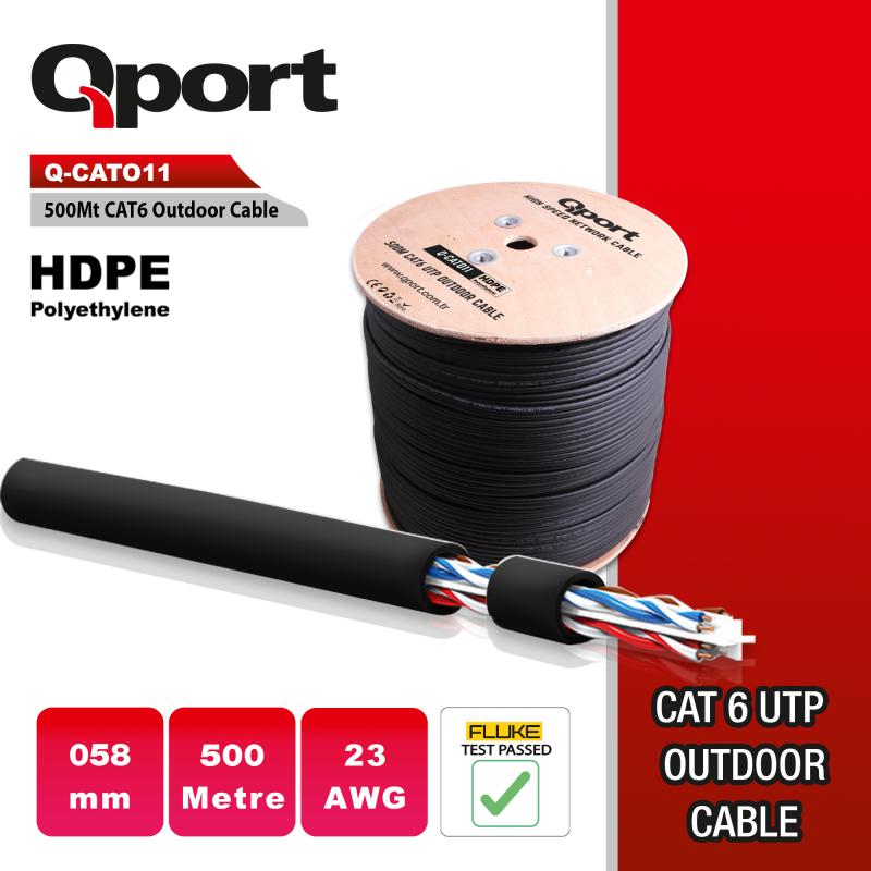 Qport%20Q-cato11%20500mt%20Utp%20Cat6%20Outdoor%20Network%20Kablo%20Sıyah%2023%20Awg