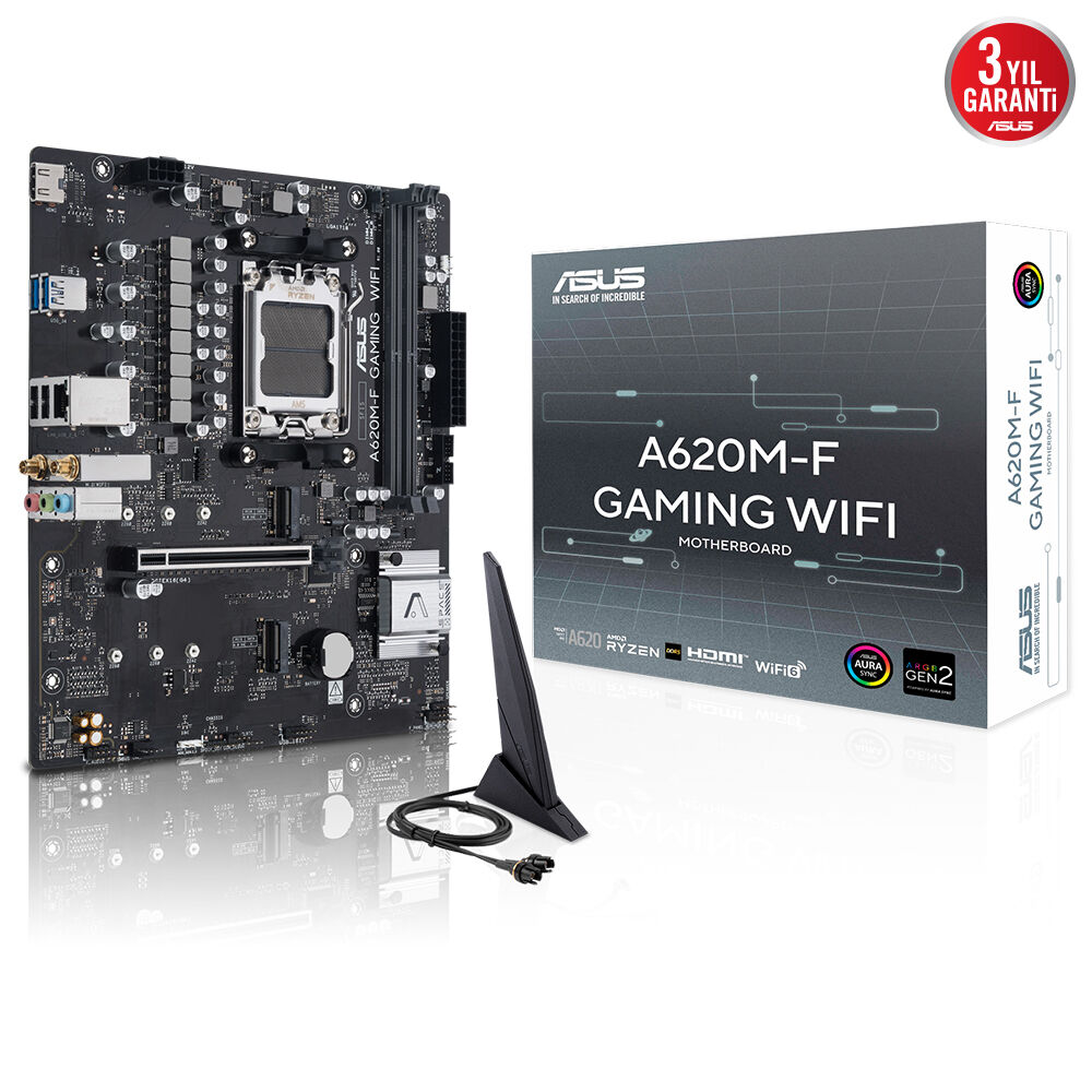 Asus%20Prıme%20A620m-f%20Gamıng%20Wıfı%202xddr5%20Hdmı%201xm2%20Am5%20Anakart